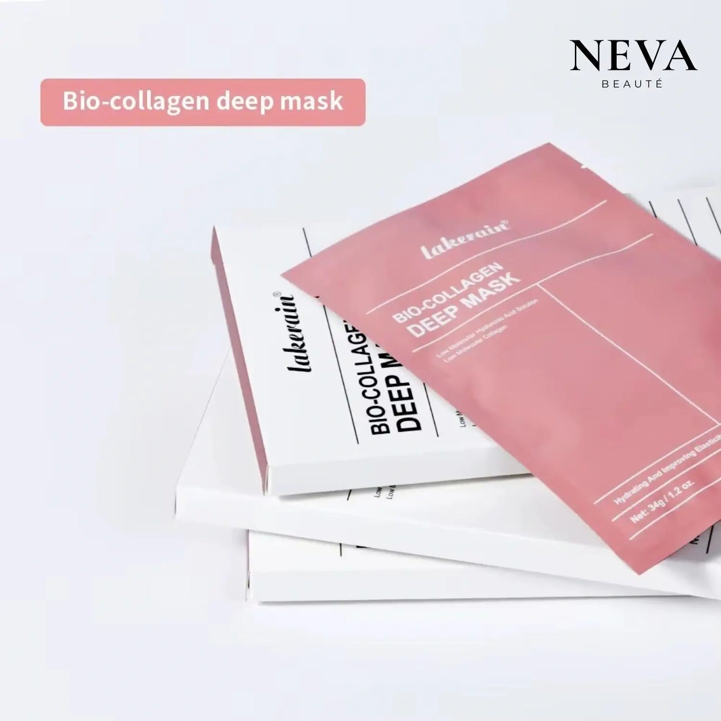 NevaGen™ Masque Collagène – Pose légère, éclat intense
